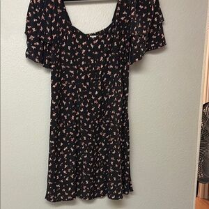 Billabong Black Floral Midi Dress